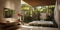 Bathroom with excellent design Among the trees