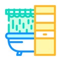 bathroom furniture color icon vector illustration Royalty Free Stock Photo