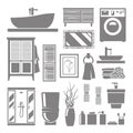 Bathroom Furniture Icons