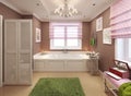 Bathroom for girls in classic style Royalty Free Stock Photo
