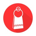 Bathroom glyph Background color isolated vector icon which can easily modify or edit