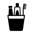 Bathroom glyph vector icon which can easily modify or edit