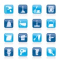 Bathroom and hygiene objects icons Royalty Free Stock Photo