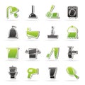 Bathroom and hygiene objects icons Royalty Free Stock Photo