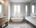 bathroom interior with bathtub