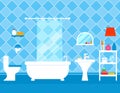 Bathroom interior with furniture Royalty Free Stock Photo