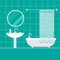 Bathroom interior. Furniture. Home Interior Royalty Free Stock Photo