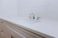 Bathroom interior with sink and faucet Royalty Free Stock Photo