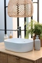 Bathroom Interiors, Modern of bathroom with sink bowl