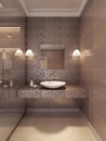 Bathroom in the neoclassical style