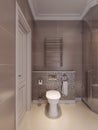 Bathroom in the neoclassical style