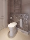 Bathroom in the neoclassical style