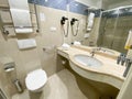 Bathroom of a new 4 star luxury hotel Royalty Free Stock Photo