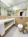 Bathroom of a new 4 star luxury hotel Royalty Free Stock Photo