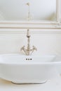 Bathroom's stylish washbowl Royalty Free Stock Photo