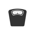 Bathroom scale icon on a white background Royalty Free Stock Photo