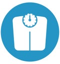 Bathroom scale, obesity scale Isolated Vector Icon That can be easily edited in any size or modified. Royalty Free Stock Photo