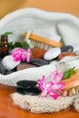 Bathroom set and wellness stones