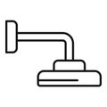 Bathroom shower head icon outline vector. Cold room