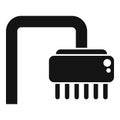 Bathroom shower head icon simple vector. Cold room