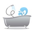 Bathroom and shower icon