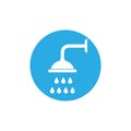 Bathroom, shower, showers, toilet, tub icon. Vector illustration, flat, design