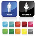 Bathroom signs 2 Royalty Free Stock Photo