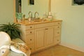 Bathroom sink and cabinet