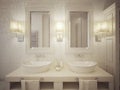 Bathroom sink consoles modern style Royalty Free Stock Photo