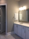 Bathroom sinks in a new house