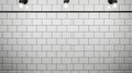 bathroom subway tile wall