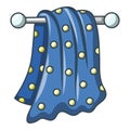 Bathroom towel icon, cartoon style Royalty Free Stock Photo