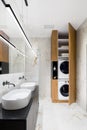 Bathroom with two washbasins Royalty Free Stock Photo