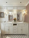 Bathroom Vanities classic style Royalty Free Stock Photo