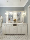 Bathroom Vanities classic style Royalty Free Stock Photo