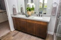 Bathroom Vanity With Two Sinks Royalty Free Stock Photo