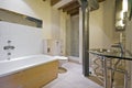 Bathroom in a warehouse conversion Royalty Free Stock Photo