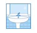 Bathroom washstand Icon