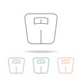 bathroom weight scale icon. Element of bathroom tools multi colored icon for mobile concept and web apps. Icon for website design