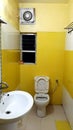 Bathroom in yellow color IND