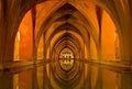 Baths of Lady Maria de Padilla in Alcazar of Seville Royalty Free Stock Photo