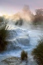 baths of Saturnia morning Royalty Free Stock Photo