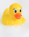 Bathtime rubber ducky and bubble fun! Royalty Free Stock Photo