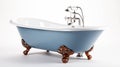 Bathtub Bathroom Accessories on white