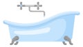 Bathtub cartoon icon. Bathroom water shower furniture Royalty Free Stock Photo