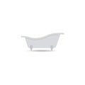 Bathtub icon. Bath vector isolated on a light background. The concept of designation of shower, sauna. Element for your design. Royalty Free Stock Photo