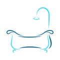 Bathtub logo icon design