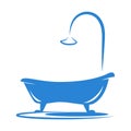 Bathtub logo icon design