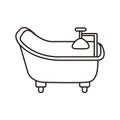 bathtub. Vector illustration decorative design Royalty Free Stock Photo