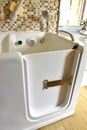 Bathtube accessible for disabled or handicapped people Royalty Free Stock Photo